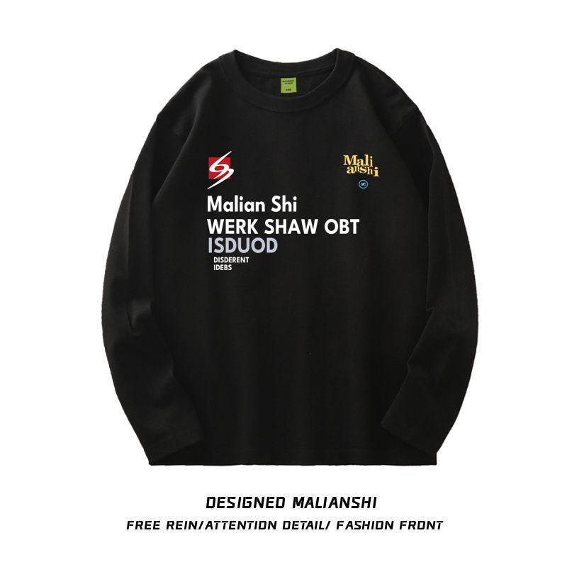 

Pure Cotton American Fashion Brand Black Shoulder Long sleeves Shirt Women Early Autumn Hong Kong Flavor Chic Inner wear Niche Design Sense Top Black M