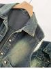 2025 Versatile Retro Denim Sleeveless Vest with Pockets