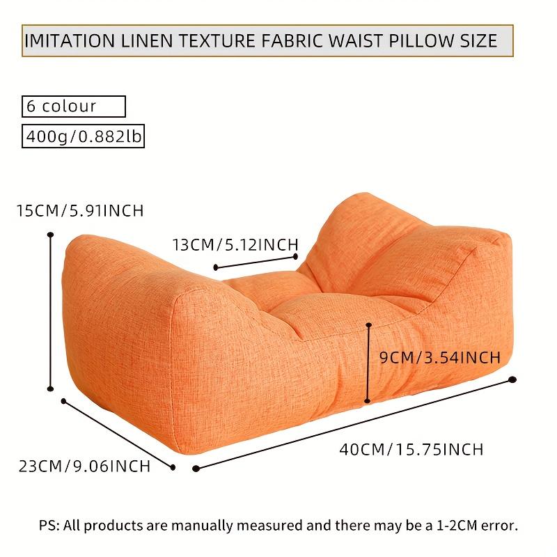 1pc Elegant Luxury Lumbar Pillow,Vintage Style,Soft Seat Cushion for Student and Office Chairs,Ergonomic Backrest Pad