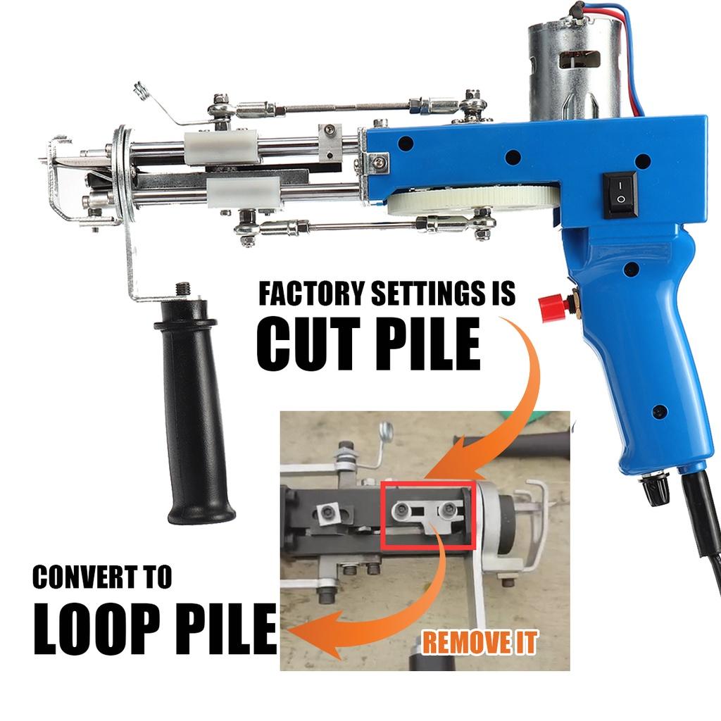 AC110V-240V Electric Hand Rug Tufting Machines Rug Making Tools Adjustable Electric Carpet Weaving Tufting Guns 100W 2 In 1