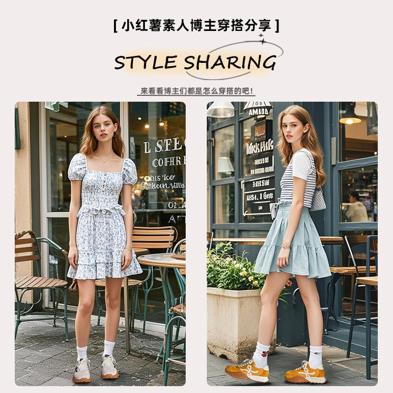 Leather German training shoes women's 2026 spring platform heightening women's sports and leisure Forrest Gump shoes dad shoes