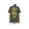 ONITSUKA TIGER Letter Print Animal Pattern Comfortable Breathable Round Neck Short Sleeve T-Shirt Unisex Tops Green 2183B150-300