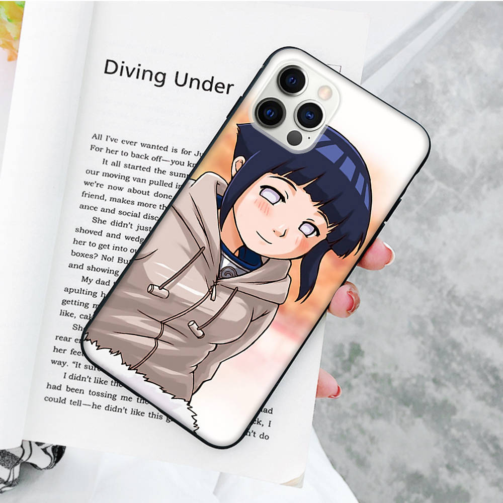 JW85 Naruto Hinata Sakura Černý měkký kryt pro Samsung Note 20 Lite S24 Ultra S23 A03 A05 A06 A11 A71 A15 A16 A13 A24 A25 A33 A52 A53 A50 M55 M35 Plus