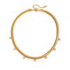 Design Classic Style 18K Gold with White Zircon Pendant Snake Bone Chain Necklace Jewelry