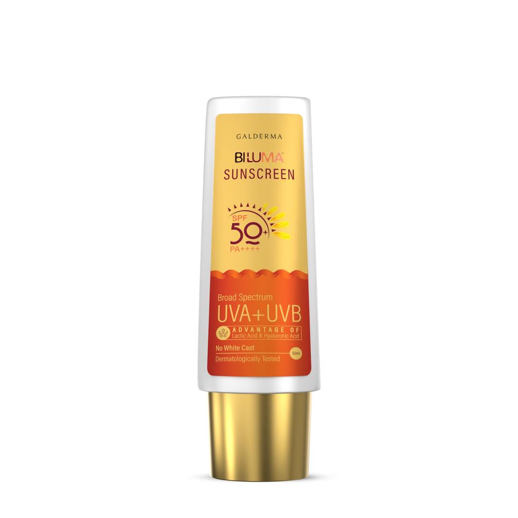 Bi-Luma Sunscreen| Spf 50+ & Pa++++|Brightening & Hydrating Sunscreen|Dermatologically Tested|Uva,Uvb,Visible Light, Blue Light & Pollution |Oily,