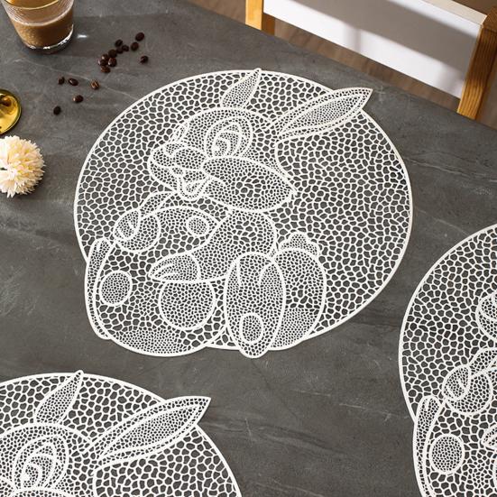 Prostírání Tepelná izolace PVC Podložka pod nádobí Králičí styl Podložka pod jídelní talíř Dutá