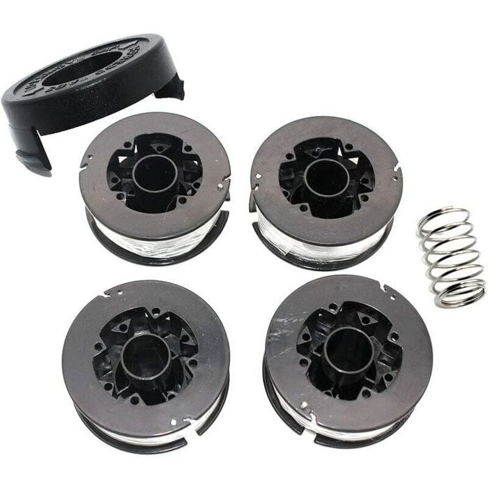Bobine et ligne à choc - AIMOONSA - Compatible Black & Decker GL250/GL310/GL360 - Pack 4 pièces - Remplacement