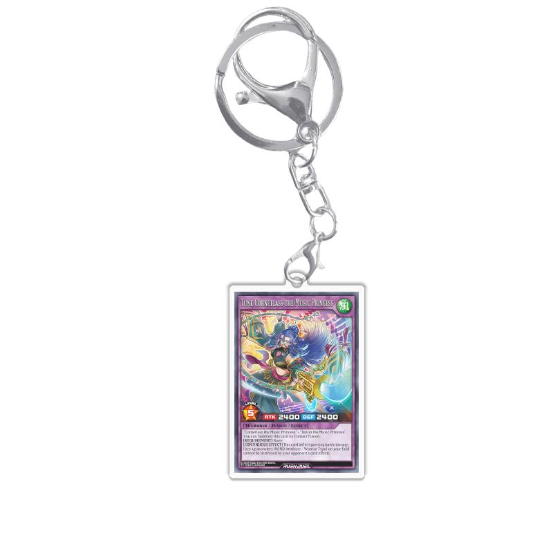 Keychains for Yugioh Rush Duel Rd Princess Cosmos Deathtacle Acrylic Pendant Backpack Ornament Decoration Anime Game Fans Gift