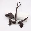 Cute Puppy PU Leather Key Ring Handmade Animal Bag Charm DIY Dachshund Dog Keychain  Keys Ornament