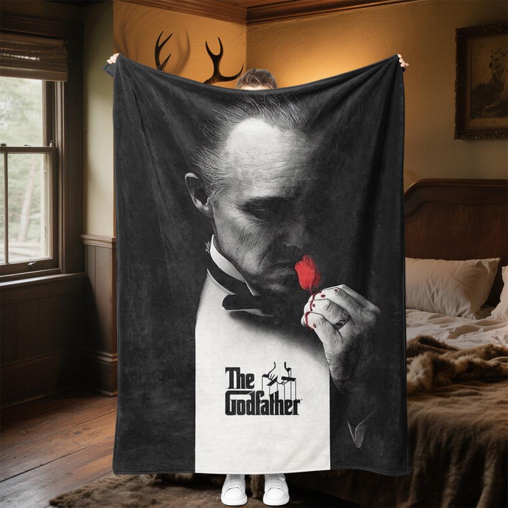 1PC Godfather Godfather Blanket Soft Comfortable All Seasons Suitable Sofa Office Travel Home Use Makes Great Gift