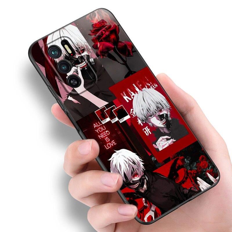 Tokyo Ghoul Anime Kaneki Ken Phone Case For Xiaomi Redmi Note 7 8 8T 9 9S 10 10S 10T 11 11S 4G 11E 11T Pro 5G Soft Black Cover