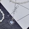 DIY Crystal Heart Phone Strap with Cute Bowknot Wing Heart Phone Strap Keychain
