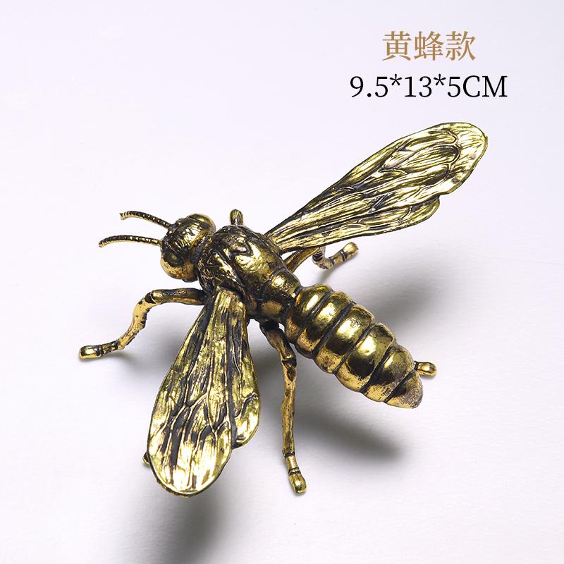 Gold Metal Insect Ornaments Butterfly Insect Statue Sculpture Animal Decoration Crafts Figurines Miniatures Home Accessories