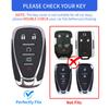 5 Buttons TPU Car Key Case Cover Fob For Chevrolet 2017-2019 Chevy Malibu Camaro Cruze Traverse Sonic Volt Bolt Equinox Protecto
