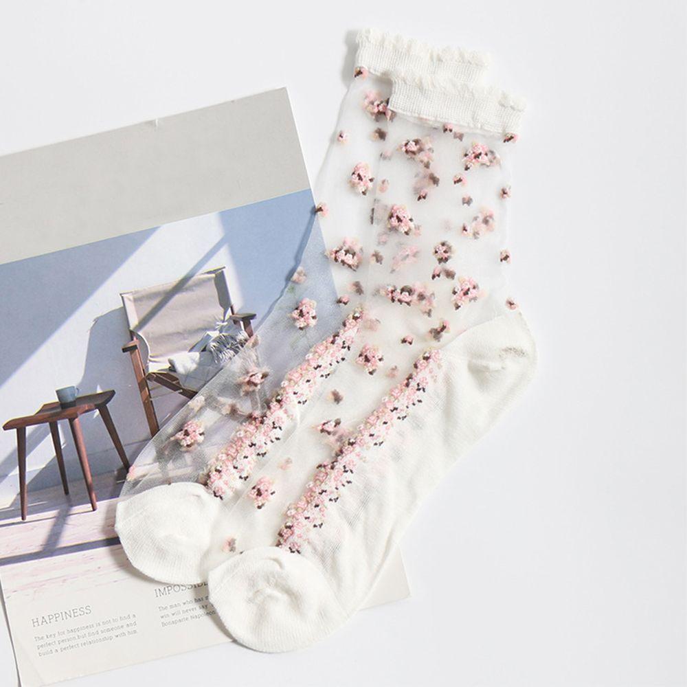 Women Transparent Thin Glass Silk Boat Socks Jacquard Short Sock Crystal Sock Ankle Socks Socks