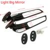Universal Most Motorcycles Mirror Modified Wind Wing Adjustable Rotating Rearview Mirror with Light For YAMAHA YZF R6 R1 R25