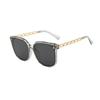 Trendy Oversized Chain Sunglasses: Unisex Street Style with UV Protection, Popular on TikTok and Xiaohongshu.