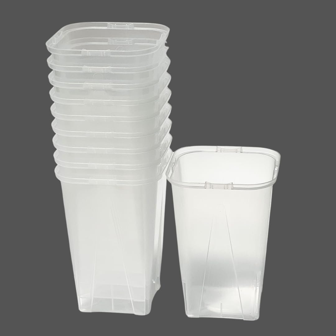 

Негамиэль 10 шт. Прозрачный горшок с прорезями от Asaoka Houseplants Пластиковый Прозрачный Клубневые растения Саженцы фруктовых деревьев Саженцы овощей Травяные горшки с видимыми