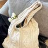 Shopping Bag 5 Colors Ladies Handbag Handmade Wool Knitting Bag Wool Vintage Knitting Bag For Beach Daily Work Party
