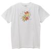 Watanabe ADO MIZUMORI T-shirt, Cat & Girl, White, Size M
