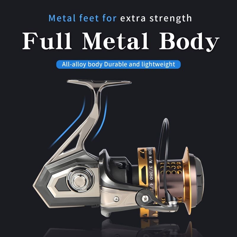 Durable Anti-corrosion Spinning Reel Bearings Explosion-proof Line Suitable for Saltwater Offshore and Offshore Fishing Sea Rod Lure Fishing Gear