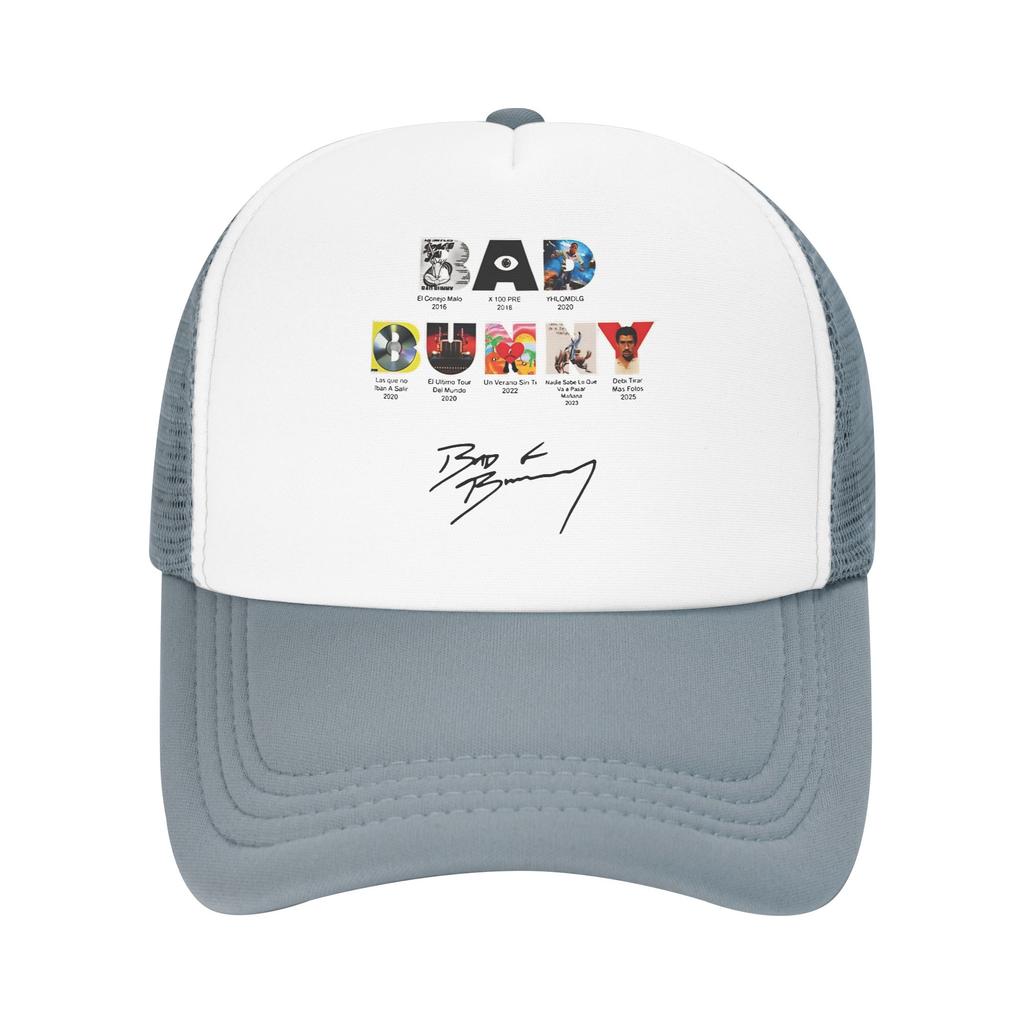 All Albums & Tours Cover Casual Sun Hats For Unisex-Teens Summer Bads Bunnys Kpop Rock Baseball Cap Trendy Sun Visor Trucker Hat