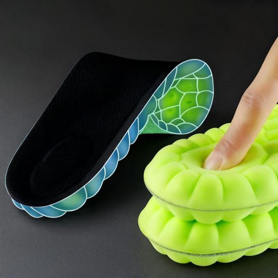 1 Pair 4D Cloud Comfort Insoles with Arch Support Shock-Absorbing Breathable Shoe Inserts Anti-foot Deformation Insoles for Men Women Foot Protection