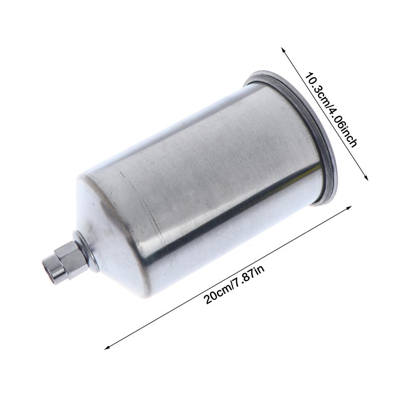 1000ML Automotive Spray Cup Gravity Feed Metal Refillable Paint Pot for Car and Industrial Painting Projects