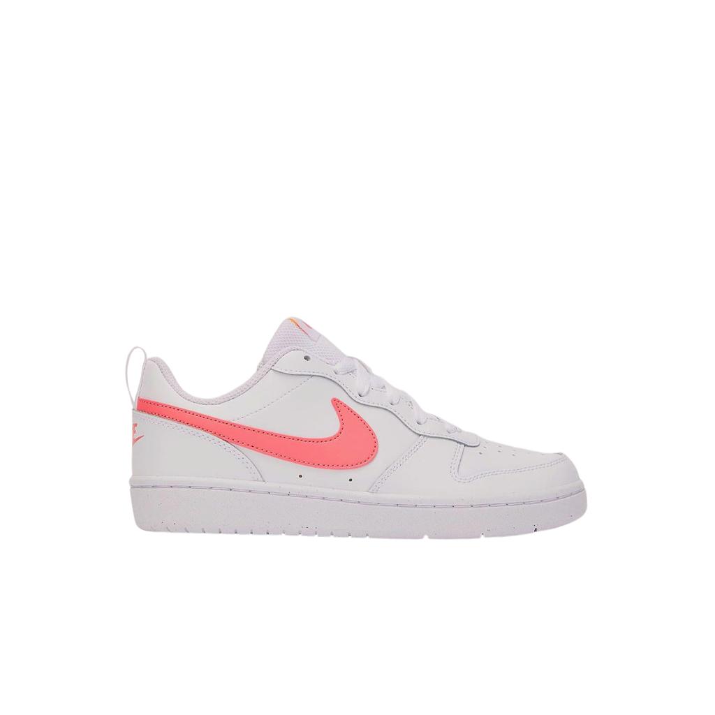(gs) Nike Court Borough Low 2 Se White Coral Chalk