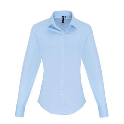 Dame/dame Stretch Fit Poplin langermet bluse