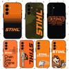 S-STIHL LOGO Cool Tool Marka Etui na Telefon Dla Samsung Galaxy S25 S24 S23 S22 S21 S20 Plus Ultra Note20 Miękki Czarny
