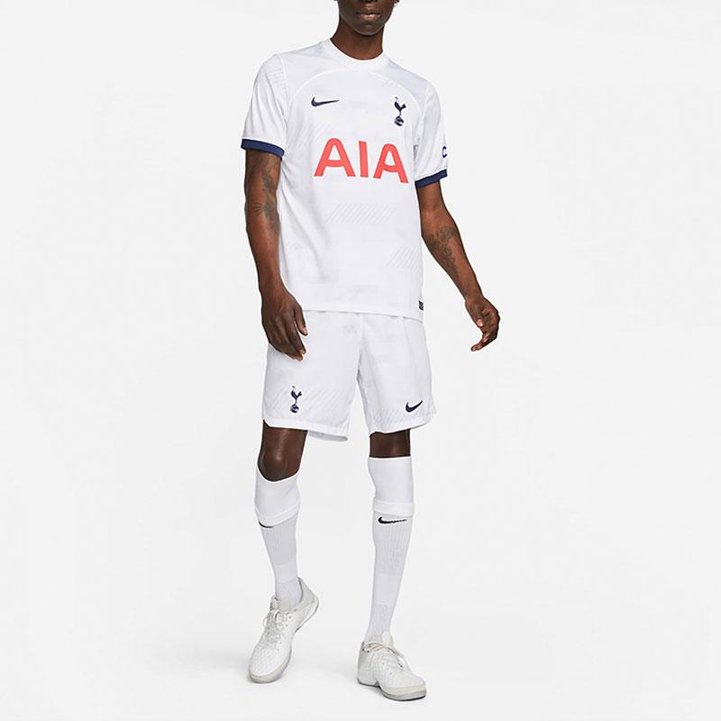 Nike Dri-FIT Logo Print Crew Neck Short Sleeve Football Shirt 2023-24 Season Tottenham Hotspur Home Men Tops White DX2702-101