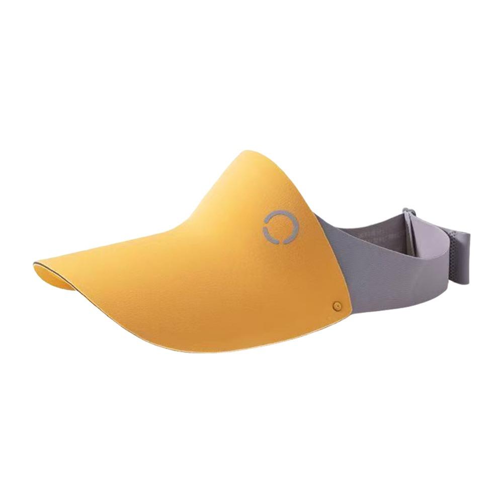 New One-piece Seamless Visor Cap Adjustable UV Protection Children s Sun Cap Breathable Sun Protection Hat жёлтый