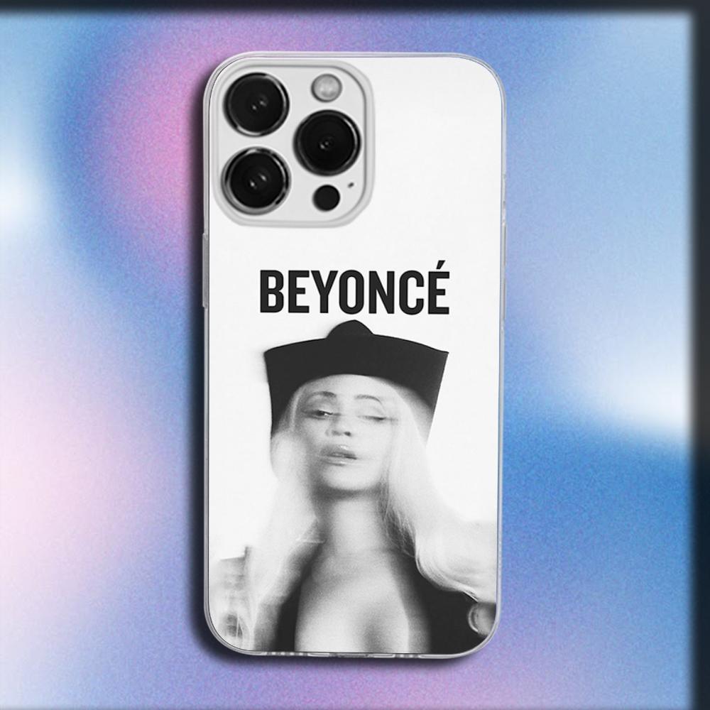 Singer B-Beyonce Phone Case For iPhone 16,15,14,13,12,11 Plus,Pro,Max,XR,XS,X,Plus,SE,Mini Transparent Soft Cover