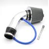 76mm Universal Car Cold Air Intake Kit with High Flow Cone Air Filter 3inch Aluminum Air Intake Pipe Automobile Rubber Hose Kit