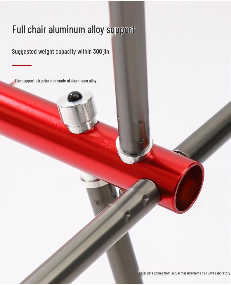 Aluminum Alloy Portable Folding Moon Chair for Outdoor Camping, Beach, and Fishing - Reclining & Lightweight Leisure Seat.