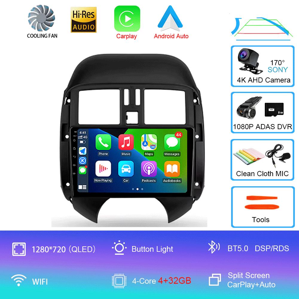 Android 14 For Nissan Sunny Versa C17 2012 - 2014 Car Radio Multimedia Video Player Navigation Stereo GPS