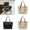 Fashion Solid Color Large Capacity Women Casual Tote Bag With Pendant For Casual Daily Use