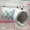 Super Soft Plush Tunnel Nest: Warming Hammock for Hamsters, Mice, Sugar Gliders, Ferrets, Guinea Pigs, and Cavies