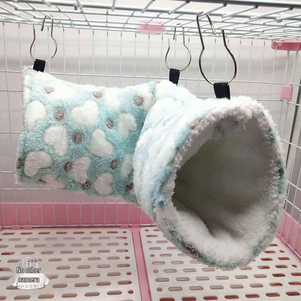 Super Soft Plush Tunnel Nest: Warming Hammock for Hamsters, Mice, Sugar Gliders, Ferrets, Guinea Pigs, and Cavies