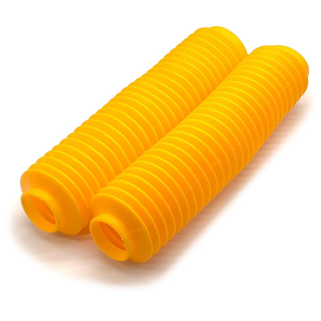 Universal Front Fork Boots of with Shock Absorber and Dust Covers for Motocross and Compatible with S-NET (Set 2) Touring, SN-381-FF (D-Type Yellow)