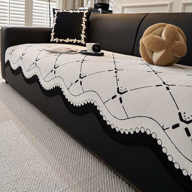 

Special-Shaped Chenille Sofa Cushion New Light Luxury High-End Sofa Cover One-Piece Straight Cover 90*70cm