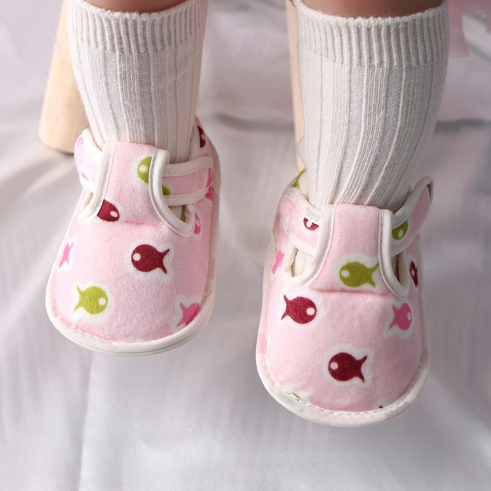 Newborn 2024Spring New Soft Sole Baby Shoes Prewalker Flat Soles Baby Cloth Shoes Fashionable Cute Single Shoes Flats Kids Shoes