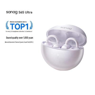 SANAG S6S Ultra Open-Ear Clip-on AI Translator Bluetooth Headphones