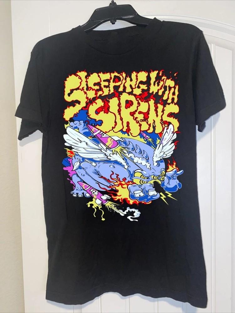 Sleeping With Sirens Blue Monster Rockets T-Shirt