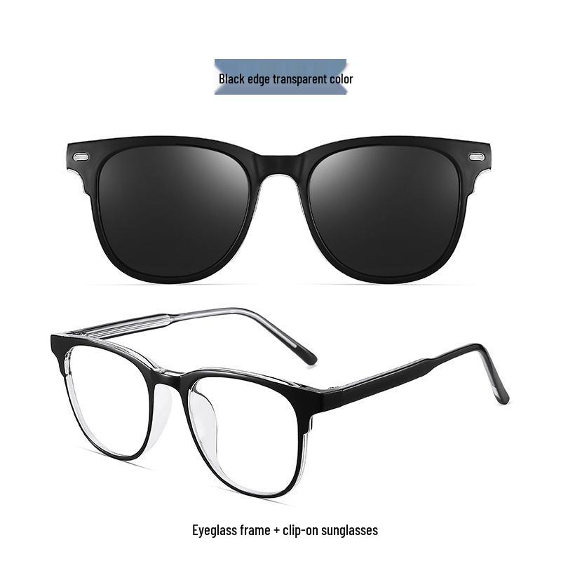 2024 Polarized Clip-On Myopia Sunglasses: Portable Dual-Use Flip-Up Design