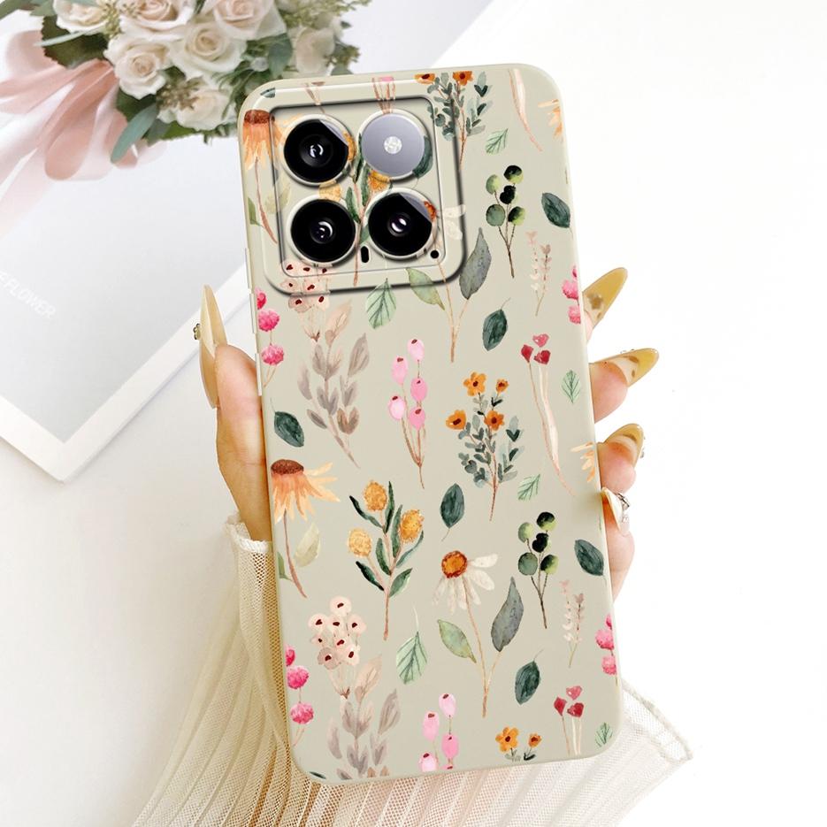 For Xiaomi Mi 14 Pro Case Cute Rabbit Cartoon Cover Shockproof Soft TPU Phone Case For Xiaomi 14 Pro Mi14 Pro 5G Back Cover Bags