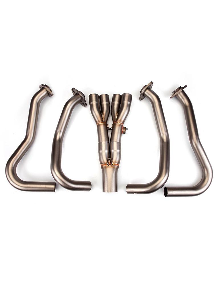 Kawasaki Z750/Z800 Modified Stainless Steel/Titanium Exhaust Swirl Header Pipe