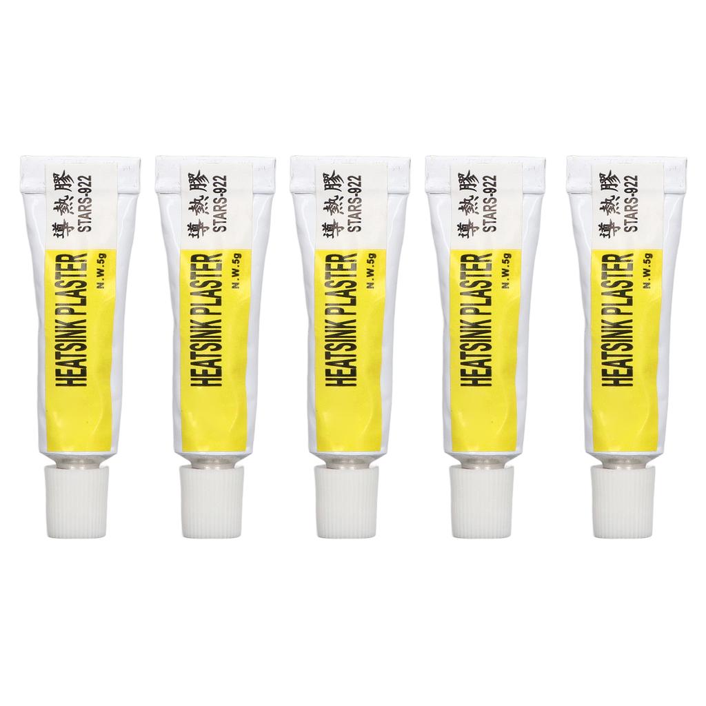 5Pcs Cpu Thermal Paste 300℃ Heat Resistant Insulated Thermal Silicone Grease For 3D Printer Cpu Thermal Paste Thermal Compound