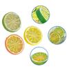 12-Piece Artificial Lemon Slices, Realistic Plastic Lemon Slices for DIY Photography, Mini Simulation Lemon Slices, Fake Fruit Model for Party,